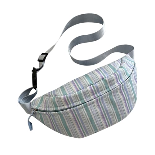 Unisex Taillenbeutel Mit Funktionellen Fächern Leinwand Crossbody Taille Bag Umhängetaschen Für Den Täglichen Gebrauch Verstellbaren Riemenbeutel von Watreketal