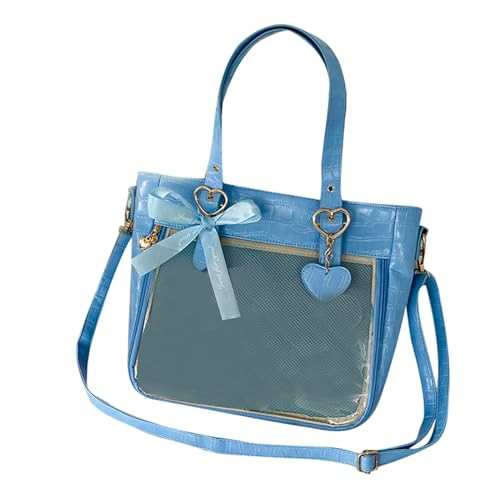 Unterarmtasche Transparente Mode PU Handtaschen Cross Oft Taschen Tragen Geldbörse Für Frauen Girl Achselhöhle Mode Umhängetasche von Watreketal