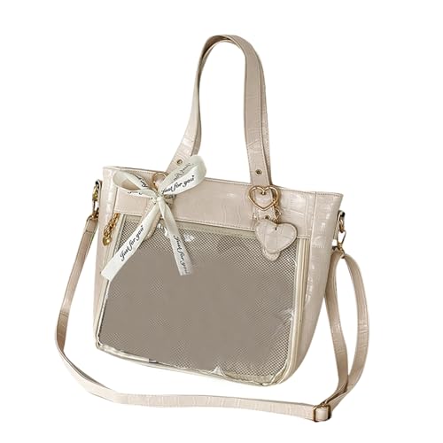 Unterarmtasche Transparente Mode PU Handtaschen Cross Oft Taschen Tragen Geldbörse Für Frauen Girl Achselhöhle Mode Umhängetasche von Watreketal