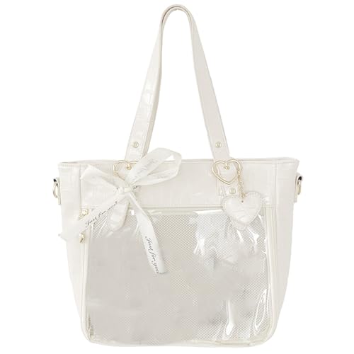 Unterarmtasche Transparente Mode PU Handtaschen Cross Oft Taschen Tragen Geldbörse Für Frauen Girl Achselhöhle Mode Umhängetasche von Watreketal