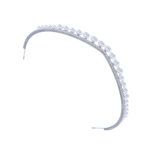 Vintage Inspirierte Perlen Tiaras Mit Kristallen Verzierungen Brautparty Haarschmuck Accessoire Für Frauen Zirkonia Brauthaarband von Watreketal