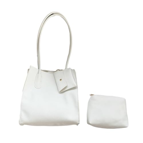 Watreketal 2023 PU TOTE ABERARM BAGELULD SCHULTER Taschen Große Kapazität Mode Handtasche Achsel Vielseitige Trendy Für Mädchen Frauen Große Kapazität Casual Bag Tasche von Watreketal