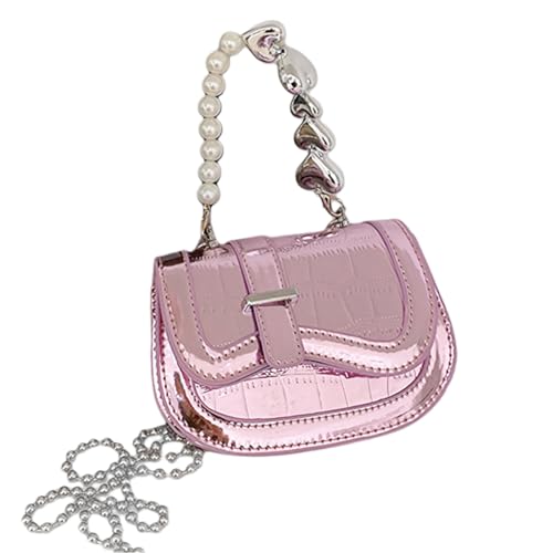 Watreketal 2023 Umhängetaschen Perle Kettenbeutel Vielseitige Trendige Crossbody Small Square Mobile Für Mädchen Frauen Münze Geldbörse von Watreketal