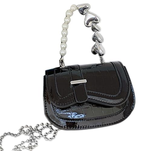 Watreketal 2023 Umhängetaschen Perle Kettenbeutel Vielseitige Trendige Crossbody Small Square Mobile Für Mädchen Frauen Münze Geldbörse von Watreketal