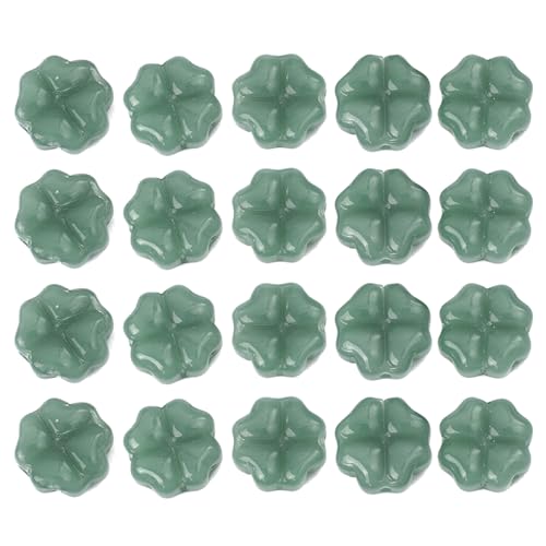 Watreketal 20pc Buntes Glasglasur Charme Flat Lose Perlen Halskette Armband Ohrringe Schmuck Erstellen Erkenntnisse Lieferungen Clovers von Watreketal