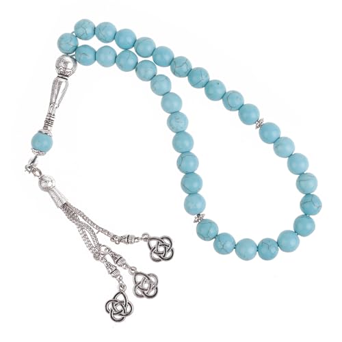Watreketal 33-Muslim Perlen Armbänder Gebet Perlen Armband Turquoise Rosar Armband Anbetung Accessoire Religiöse Rosenkranz Dekoration Religiöse Armbänder Für Männer Christliche Frauen von Watreketal