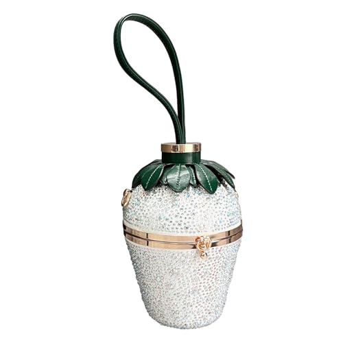 Watreketal Abendbeutel Erdbeerform Geformte Clutch Handtasche Tasche Party Hochzeitsschulter Für Frauen Cocktail Crossbody Umhängetaschen von Watreketal