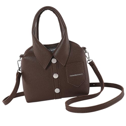 Watreketal Crossbody Tasche Für Frauen Mode PU Leder Funny Hemd Form Schulterbeteiligte Top Handtasche Mit Verstellbarem Riemen PU Leder Crossbody Tasche von Watreketal