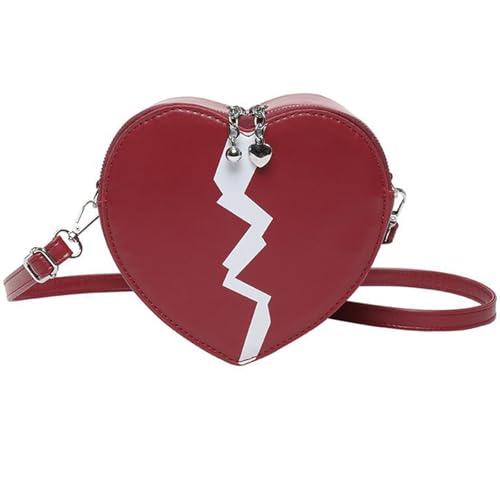 Watreketal Crossbody Umhängetasche Herzgeformte Telefonbeutel Mit Verstellbarem Riemen Lässiger Einkaufsbeutel Für Modische Frauen Casual Shopping Cut Preisel von Watreketal