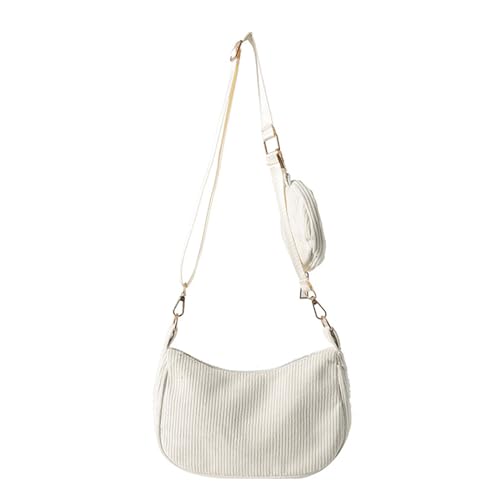 Watreketal Damen Modische Feste Farbe Cord Unterarm Tasche Mit Münzen Geldbeutel Schulter Cross Body von Watreketal