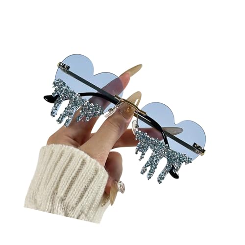Watreketal Einzigartige Herz Tränen Brillen Bequeme Strasssteine Dekoration Sonnenbrille Für Verschiedene Fahrradbedingungen Trendige Herz Sonnenbrille Watreketal Einzigartige Herz Tränen Brillen Bequeme Strasssteine Dekoration Sonnenbrille Für Verschiedene Fahrradbedingungen Trendige Herz Sonnenbrille von Watreketal