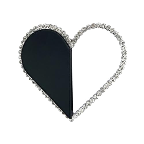 Watreketal Einzigartige Herzdesigns Strasssteine ​​verschönerte Abendtasche PU Handtasche Für Cocktailparty Anlass Und Dates Partyhandtasche von Watreketal