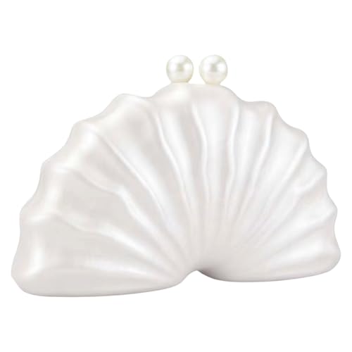 Watreketal Einzigartige Muschelform Acryl Geldbörse Stilvolles Accessoire Für Frauen Abendbeutel Umhängetaschen Für Hochzeitsempfänge Und Galas Eventhandtasche von Watreketal