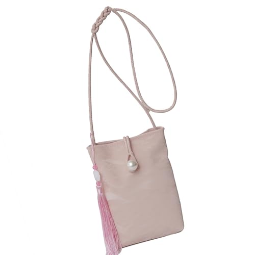 Watreketal Elegante Chinesische Inspirierte Perlen Inspirierte Perlen Smartphone Tasche Telefonbeutel Weiche PU Schultertasche Für Modische Schulter Chinesischer Chinesischer Stil von Watreketal