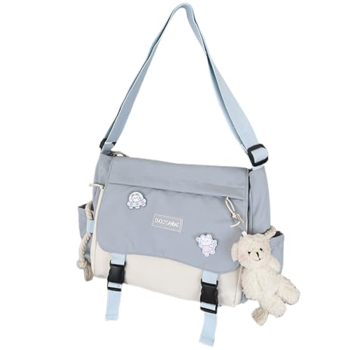 Watreketal Elegante Nylon Umhängetasche Für Männer Und Frauen Lässig Crossbody Mode Satchel Mit Adjsenbaren Riemen Mode von Watreketal