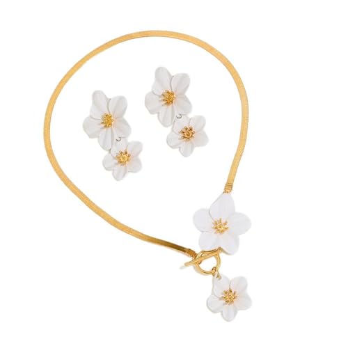 Watreketal Eleganter Blumenschmuck Set Für Frauen Elegant Frühlingsferien Strand von Watreketal