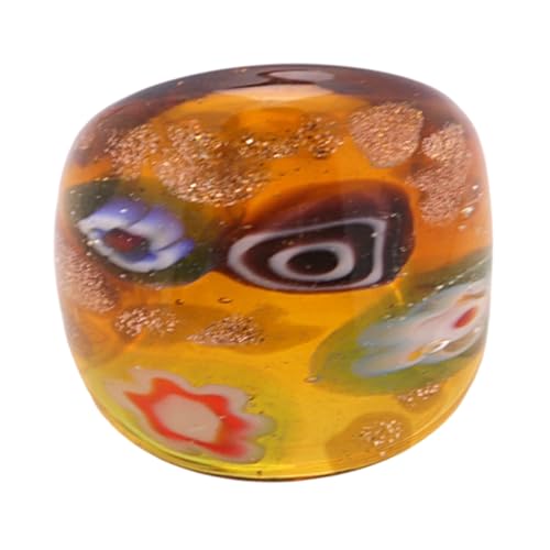 Watreketal Exquisite Ethnisch Inspirierte Muranos Glassringe Fingerringe Stylischer Frauen Modeschmuck Eleganter Party Accessoire Ethnischer Stil von Watreketal