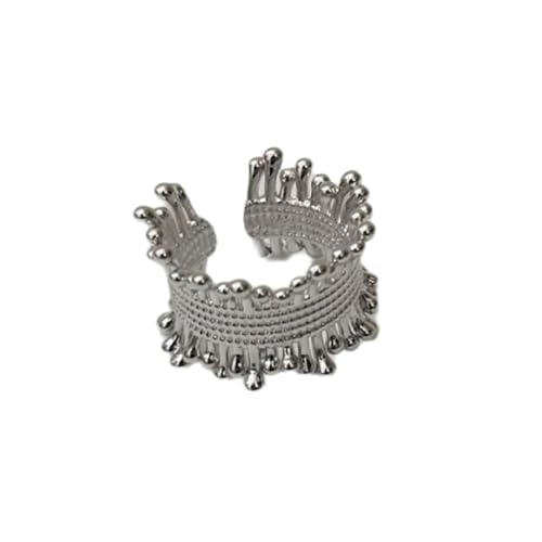 Watreketal Exquisite Metall Geflochtene Ringe Mode Metallgewebte Fingerschmuck Für Männer Und Frauen Stilvolles Fingeraccessoire von Watreketal