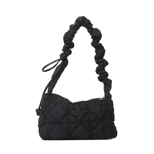 Watreketal Falten Umhängetasche Unterarm Crossbody Gesteppte Handtasche Geldbörse Nylon Kordelschnur Schultergurtbeutel Für Frauen Trendige Männer Reisen Männer von Watreketal