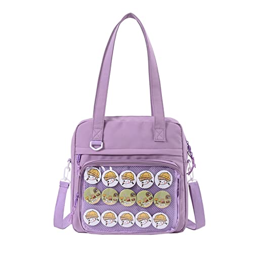 Watreketal Frauen Crossbody Taschen Mädchen JK Tasche Klare PVC Fenster Leinwand Schulter Damen Kleine Buchhandbecher Frauen Schlinge Crossbody Geldbeutel von Watreketal