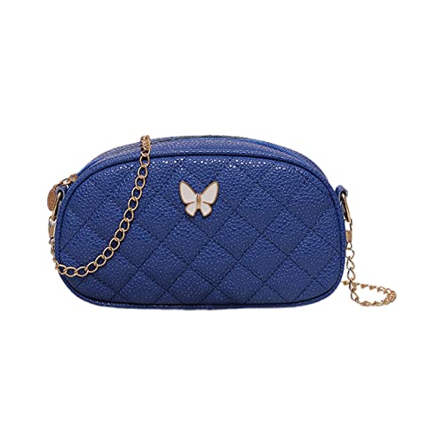 Watreketal Frauen Kleine Umhängetasche Mit Kettengurt Damen PU Leder Crossbody Female Gesteppte Messenger Satchels Frauen Lässig Messenger Dame Kleine Schulter Weibliche Gesteppte Crossbody von Watreketal