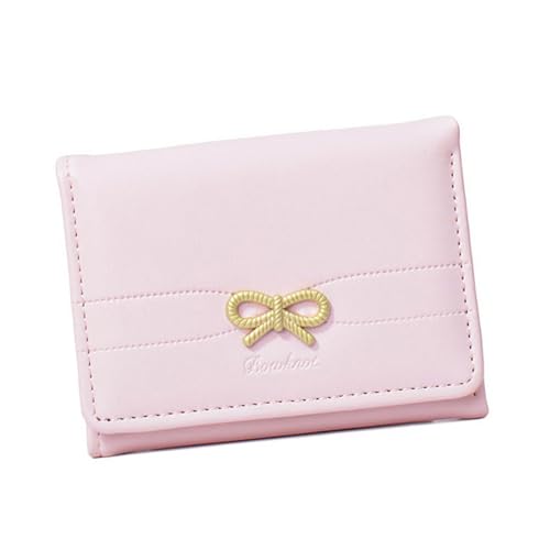 Watreketal Frauen Kurz Geldbörse Kartenhalter Kleine Brieftasche PU Ledermünze Schöne Bögen Koreanische Stile Verändern Für Tägliche Koreanische Stile PU Leder Kleine Bögen Kurz von Watreketal