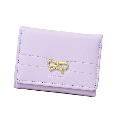 Watreketal Frauen Kurz Geldbörse Kartenhalter Kleine Brieftasche PU Ledermünze Schöne Bögen Koreanische Stile Verändern Für Tägliche Koreanische Stile PU Leder Kleine Bögen Kurz von Watreketal