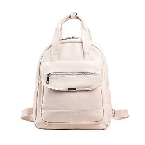Watreketal Frauen Leisure Rucksack Reisen All Matching Daypack Small Back Pack College Casual Girls School Taschen Frauen Kleines Reisen Leder Freizeit Freizeitinseln von Watreketal