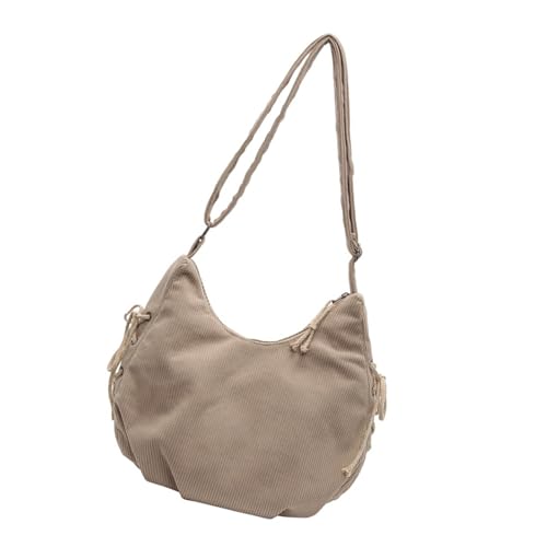 Watreketal Frauen Mit Großer Kapazität Umhängetasche Praktischer Cord Crossbody Geldbeutel Lässige Achsel Unterarm Taschen Für Den Täglichen Gebrauch Cord Tasche von Watreketal