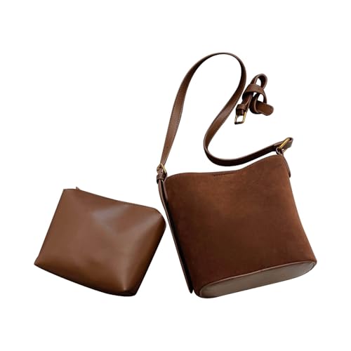 Watreketal Frauen PU Leder Umhängetasche Eimer Winter Crossbody Einfache Messengerbieter Einkaufszeiten Winter Crossbody For Women Eimer Messenger Schulter von Watreketal