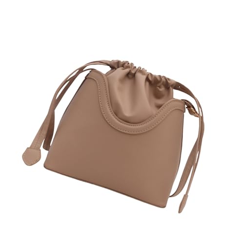 Watreketal Frauen Schulterkreuzkörperbeutel Kordelschneider PU Leder Achselgrüner Achselhöhle Für Tägliche Reisen Frauen Draw String Schulterkreuzkörper Großer Kapazität Achselhöhle von Watreketal