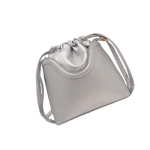 Watreketal Frauen Schulterkreuzkörperbeutel Kordelschneider PU Leder Achselgrüner Achselhöhle Für Tägliche Reisen Frauen Draw String Schulterkreuzkörper Großer Kapazität Achselhöhle von Watreketal