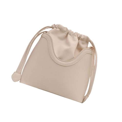 Watreketal Frauen Schulterkreuzkörperbeutel Kordelschneider PU Leder Achselgrüner Achselhöhle Für Tägliche Reisen Frauen Draw String Schulterkreuzkörper Großer Kapazität Achselhöhle von Watreketal