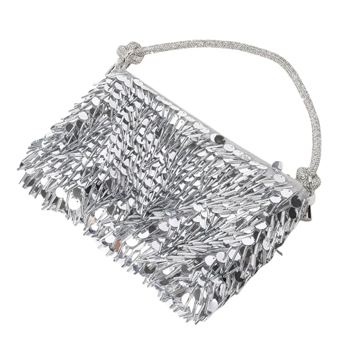 Watreketal Frauen Tasche Abend Handtasche Achselhaut Braut Geldbeutel Pailletten Mode Schulter Für Hochzeitsfeiern Frauen Pailletten Achselhaut Handtasche Elegante Schulter von Watreketal