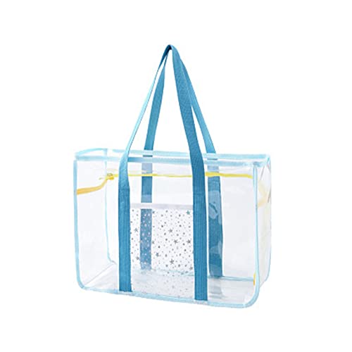 Watreketal Frauen Transparente Handtasche All Matching PVC Umhängetasche Große Kapazität TOTE TOTE Mode Strand Reisen Damen Großkapazität Strandbad Transparente Umhängetaschen PVC Handtasche Für Den von Watreketal