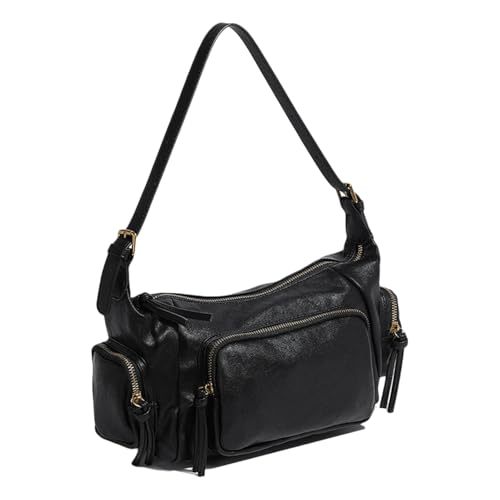 Watreketal Frauen Umhängetasche Multi Pockets Achselhändler Handtasche PU Leder Boten Einkaufsbodus Retro Crossbody Für Tägliche Frauen Schulter Handtasche PU Leder Crossbody Retro Achsel Für Reise von Watreketal