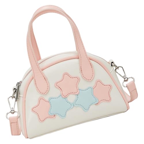 Watreketal Fünf Punkte Star Crossbody Tasche Frauen Schulter PU Leder Boten Bowling Mode Handtasche Einkauf Mode Schulter Fünf Punkte Star Crossbody PU Leder Handtasche von Watreketal