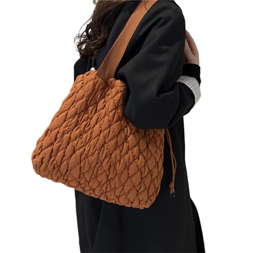 Watreketal Gelegenheits Frauen Handtasche Trendige Nähte Und Kordelstring Abschluss Umhängetaschen Für Winterschnur Handtasche Organizer von Watreketal