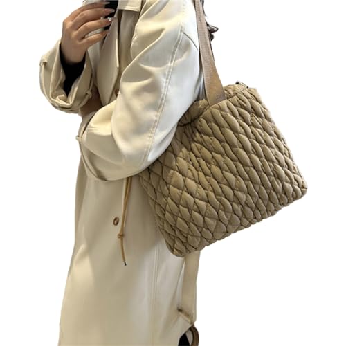 Watreketal Gelegenheits Frauen Handtasche Trendige Nähte Und Kordelstring Abschluss Umhängetaschen Für Winterschnur Handtasche Organizer von Watreketal