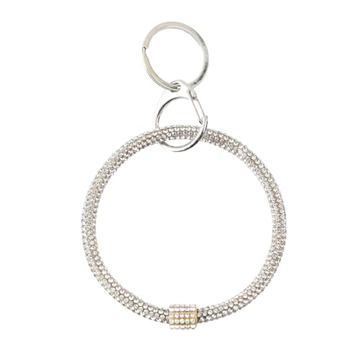 Watreketal Glitzer Geldbeutel Dekoration Ringe Keychain Crystal Keyring Rucksack Bag Anhänger Geburtstagsurlaub Geschenkschlüsselungskette von Watreketal