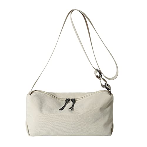 Watreketal Großkapazität Crossbody Bag Für Frauen All Matching Schulterminderfarbe Lässig Ladies Leinwand Messenger Frauen Leinwand Schulter Studenten Messenger Ladies Casual Crossbody von Watreketal