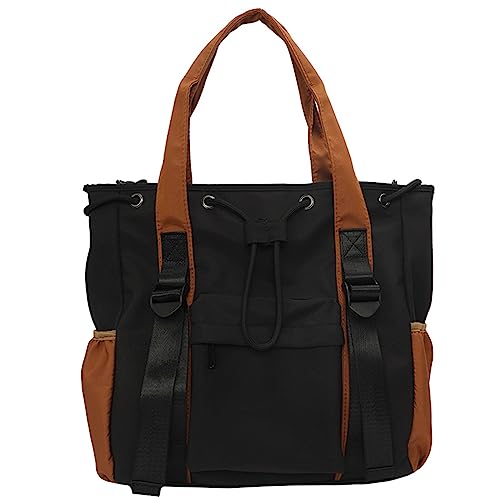 Watreketal Großkapazität Crossbody Bag Für Frauen Männer Farbblock Casual Messenger Schülerschule Allzugemachte Schulter Frauen Farbblock Messenger Männer Große Kapazität Schulter Studentenbuch von Watreketal