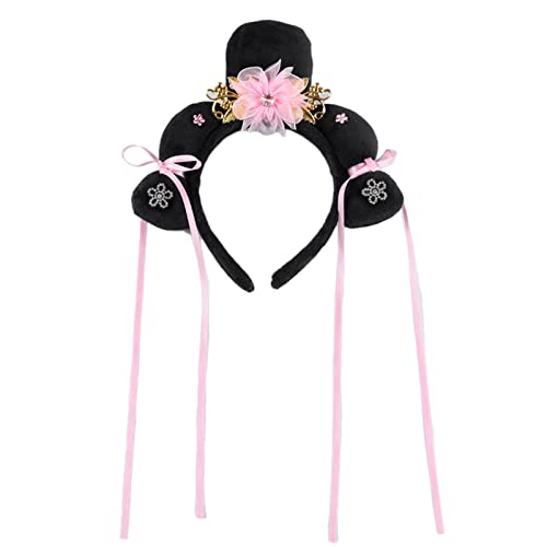 Watreketal Haarband,Antikes chinesisches Stirnband, Blumenkopfbedeckung für Mädchen, Manchu-Prinzessin, Kopfbedeckung, antikes Tangzhuang, Kinder-Haar-Accessoires von Watreketal