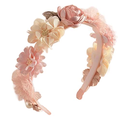 Watreketal Haarband,Blumenstirnband, Blumenhaarkranz, Festival-Haarband, Brautkopfschmuck, modisches Party-Haar-Accessoire für Frauen und Mädchen von Watreketal