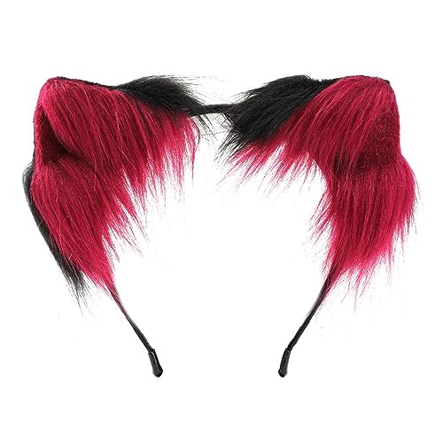 Watreketal Haarband,Cosplay Füchse Ohr Stirnband Frau Studenten Karneval Anime Charakter Haarband Katze Ohr Stirnbänder Plüsch Weihnachten Haar Hoop von Watreketal