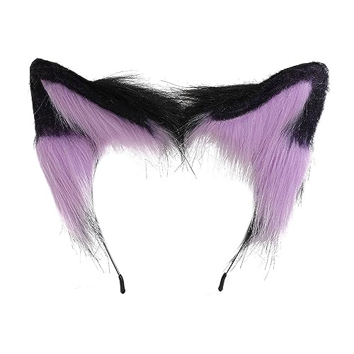 Watreketal Haarband,Cosplay Füchse Ohr Stirnband Frau Studenten Karneval Anime Charakter Haarband Katze Ohr Stirnbänder Plüsch Weihnachten Haar Hoop von Watreketal