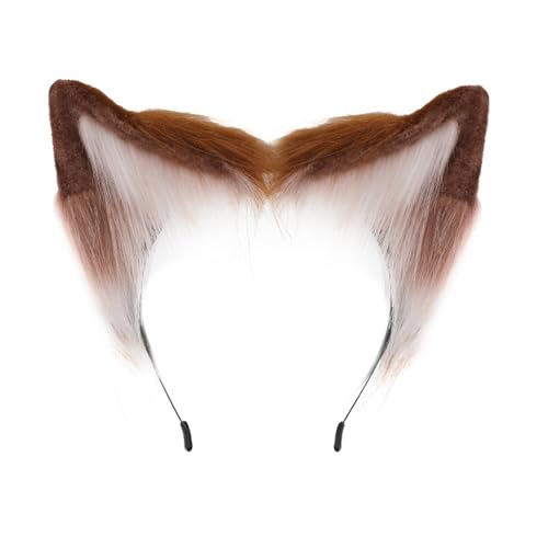 Watreketal Haarband,Cosplay Katzenohr Stirnband Frau Studenten Karneval Anime Charakter Haarband Katzenohr Stirnbänder Plüsch Weihnachten Haar Hoop von Watreketal