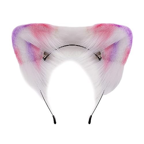 Watreketal Haarband,Cosplay Katzenohr Stirnband Frau Studenten Karneval Anime Charakter Haarband Katzenohren Stirnbänder Plüsch Weihnachten Haar Hoop von Watreketal