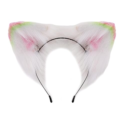Watreketal Haarband,Cosplay Katzenohr Stirnband Frau Studenten Karneval Anime Charakter Haarband Katzenohren Stirnbänder Plüsch Weihnachten Haar Hoop von Watreketal