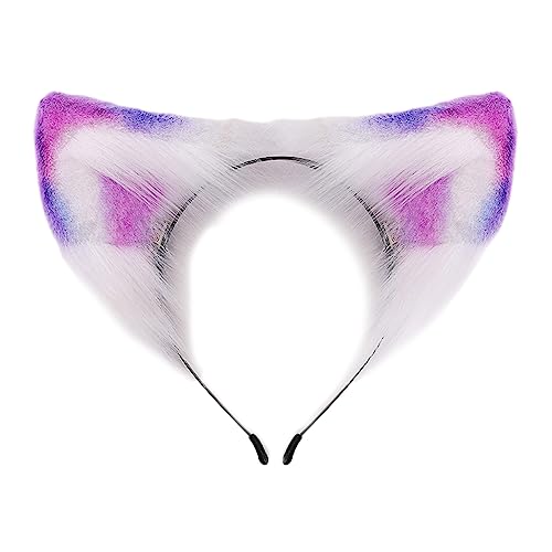 Watreketal Haarband,Cosplay Katzenohr Stirnband Frau Studenten Karneval Anime Charakter Haarband Katzenohren Stirnbänder Plüsch Weihnachten Haar Hoop von Watreketal